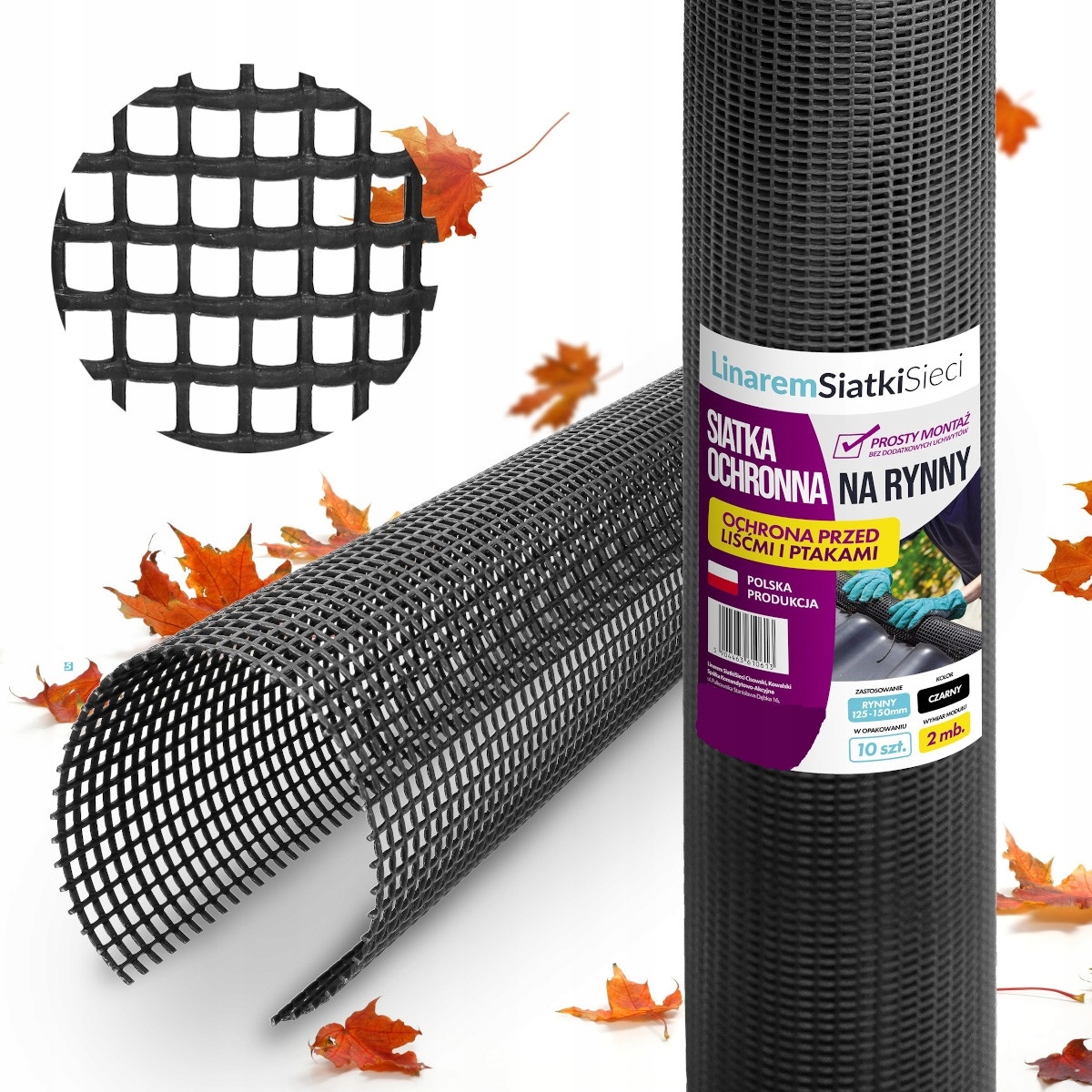 Ochranná sieť Linarem SiatkiSieci 125 mm čierna